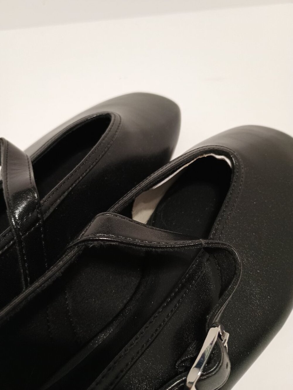 Old Navy Black Mary Jane Ballet Flats Buckle Square Toe Women’s Size 10 NWT - Picture 5 of 9